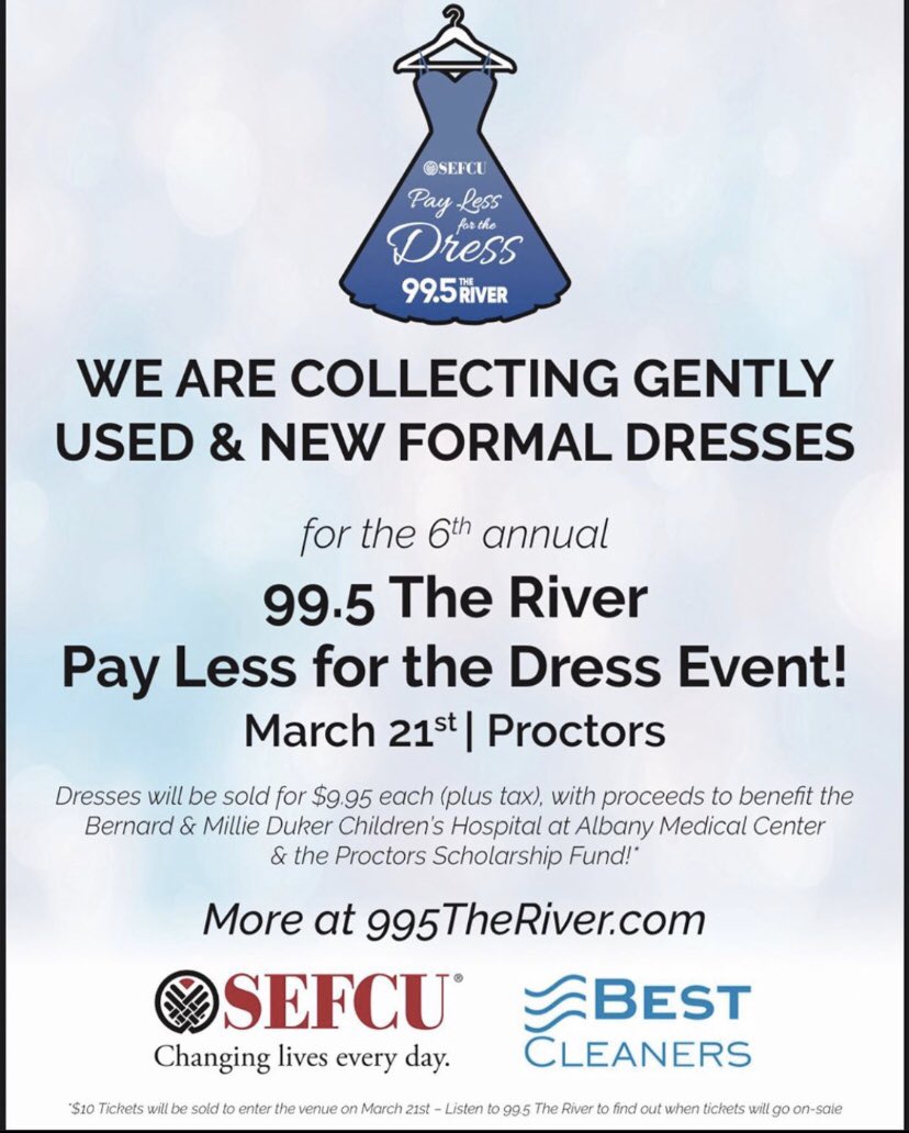 Tomorrow is iCare’s annual Pay Less for the Dress! All donations are welcomed!