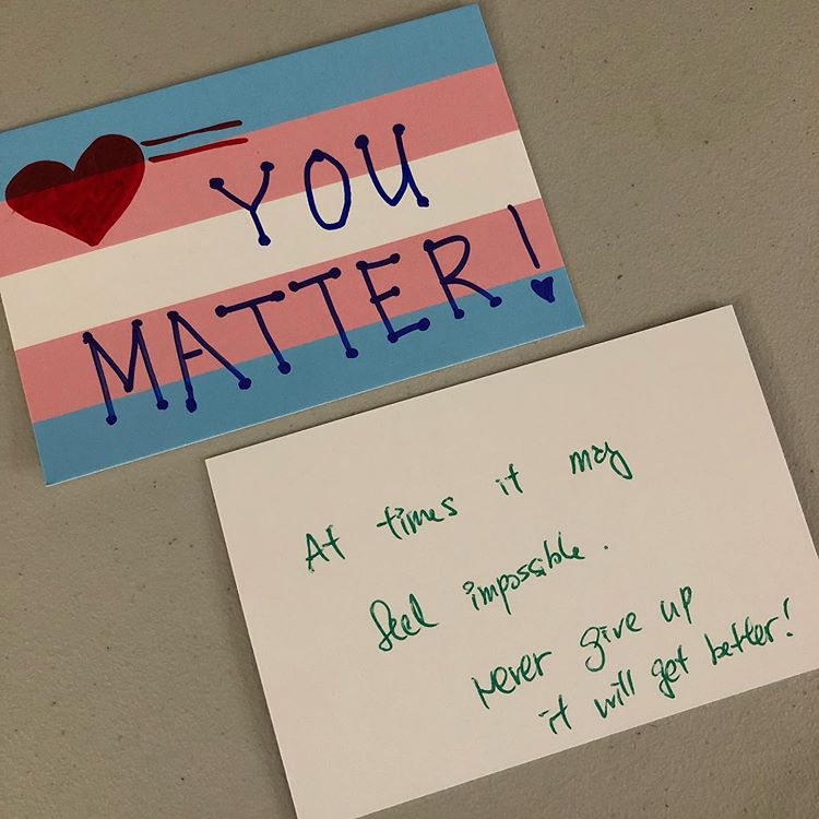 Point of Pride on X: Would you or your community group like to support  #trans folks? You can create affirming handwritten notes for #transgender  and #nonbinary youth and adults, which Point of
