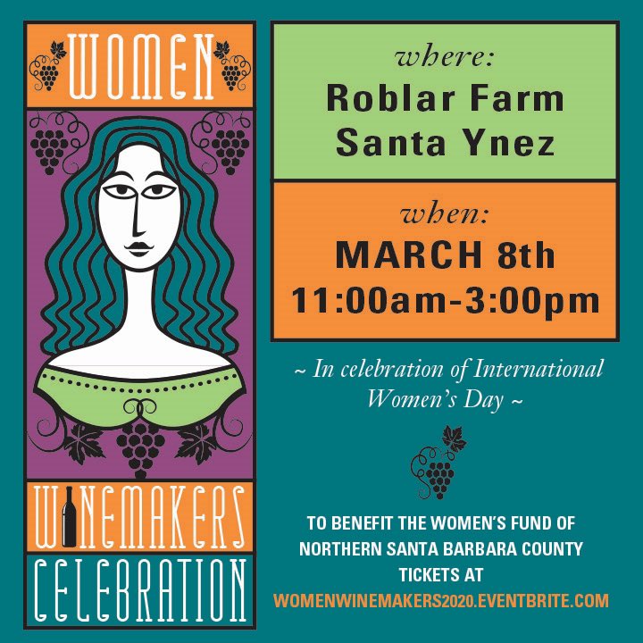 Save the Date & grab your tix! Looking fwd to celebrating #internationalwomensday #cnagywines has been selected as one of the wines to pair with a course. Excited to partner with Chef Brook. Stay tuned for menu! #womeninwine #womenwinemakers #foodandwine #foodie #centralcoast