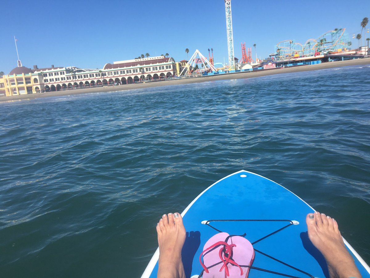 LmPagan's tweet photo. When you can’t make it to Tahiti on an Aloha Friday in February, Cowells will do 🤙🏾😎🌺
#supconnect #mindfulness #cowells #youcantstopthewavesbutyoucanlearntosurf #dreaminn #scbeachboardwalk https://t.co/hXbopWrEIJ