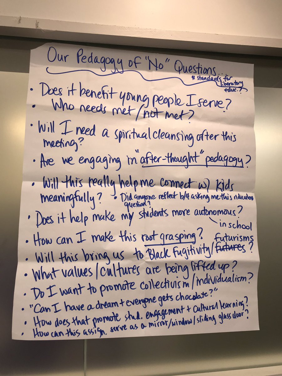 #ccer2020 helps me get over the winter blues.  This residency uplifts me, fuels me, and helps me to focus on #FreedomDreaming #decolonizeeducation I love this work!