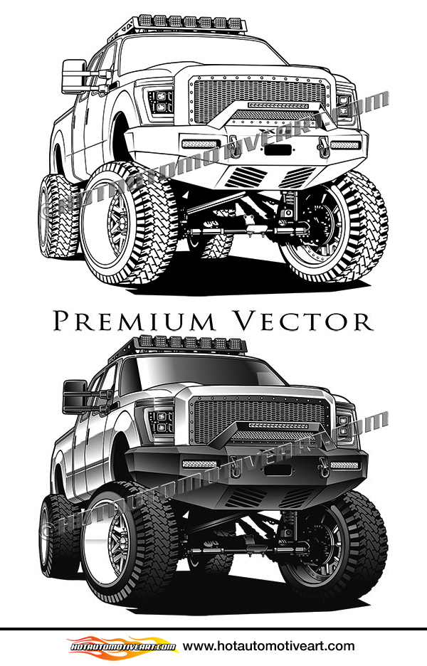 lifted ford truck coloring pages