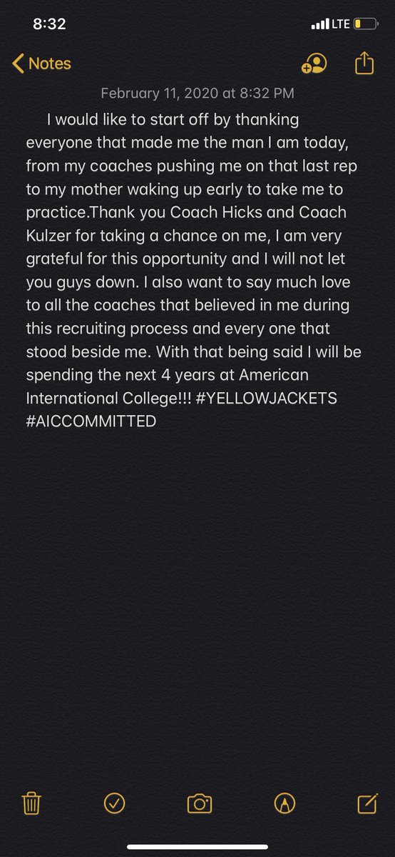 cabreraj23's tweet photo. Thank you @Coach_DanHicks and @CoachKKulzer for this opportunity, I will not let you guys down. Now it’s time to get to work, can’t wait to put on a show !!!💜@AICFootball @WhsBarronsFB #AICCOMMITTED #YELLOWJACKETS https://t.co/xiWbFmTznf