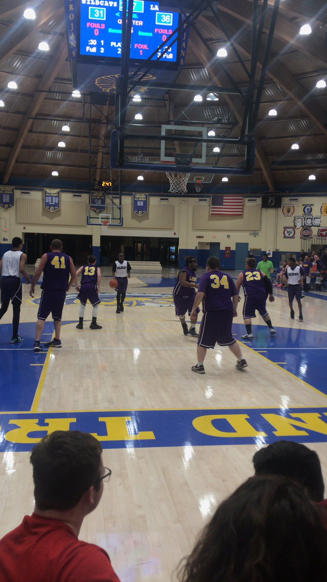HighlandALC's tweet photo. 2nd half of the Special Olympics Game. Lakers are up by 7 in the 3rd. https://t.co/cl22QsbHVw