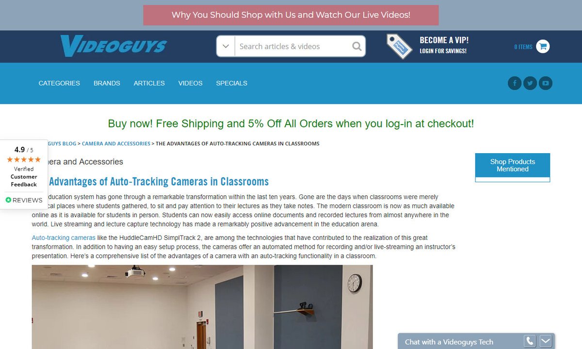 videocide's tweet image. The Advantages of Auto-Tracking Cameras in Classrooms
#classroom #camera #autotrackingcamera #educationsystem #easysetupprocess #videomarketing
via videoguys.com
☛ amp.gs/u3aL