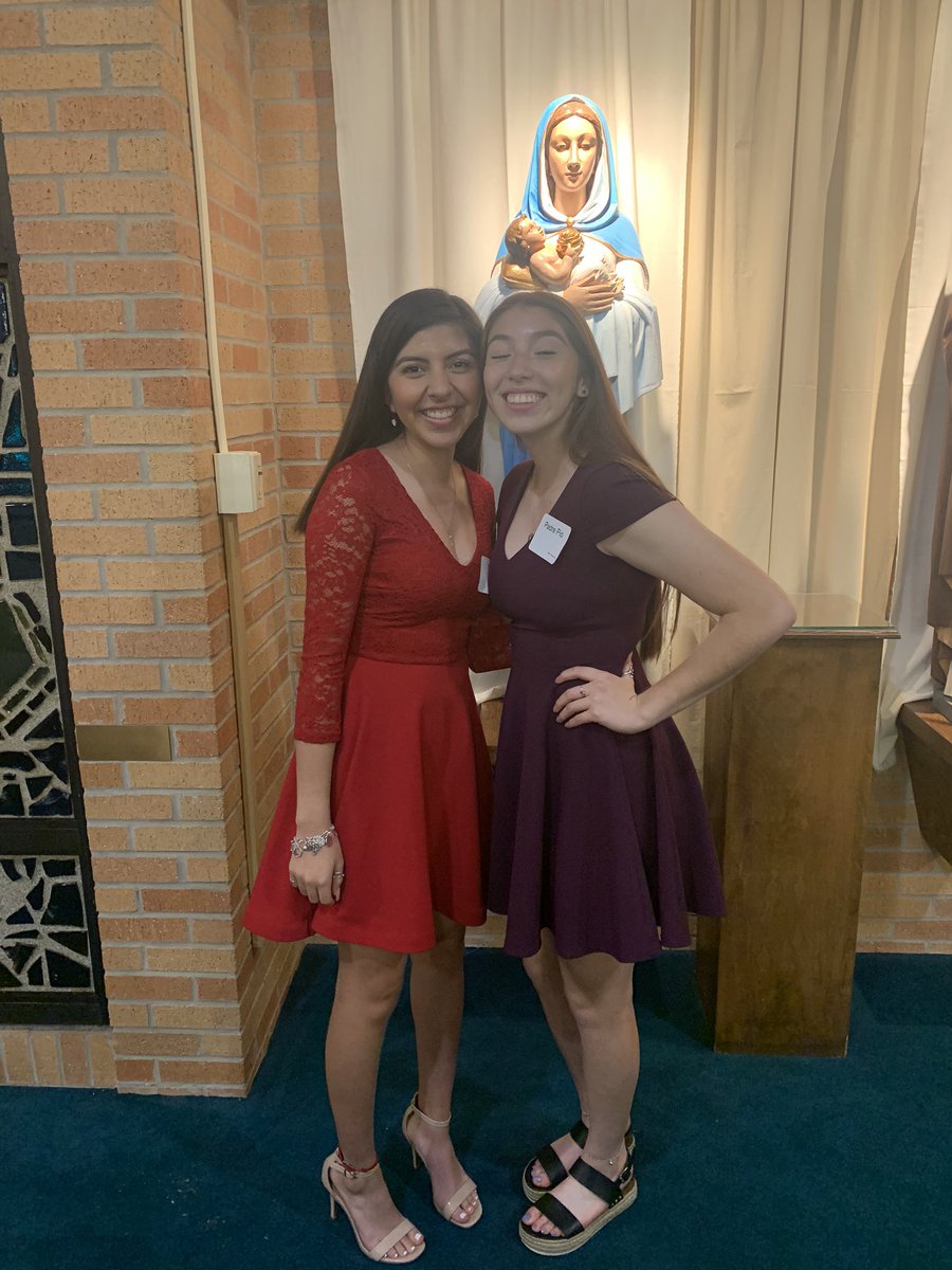 alindsalas's tweet photo. We really out here being confirmed 😳✝️(side note me and Ariana can’t take normal photos) https://t.co/2dkuC1AJMR