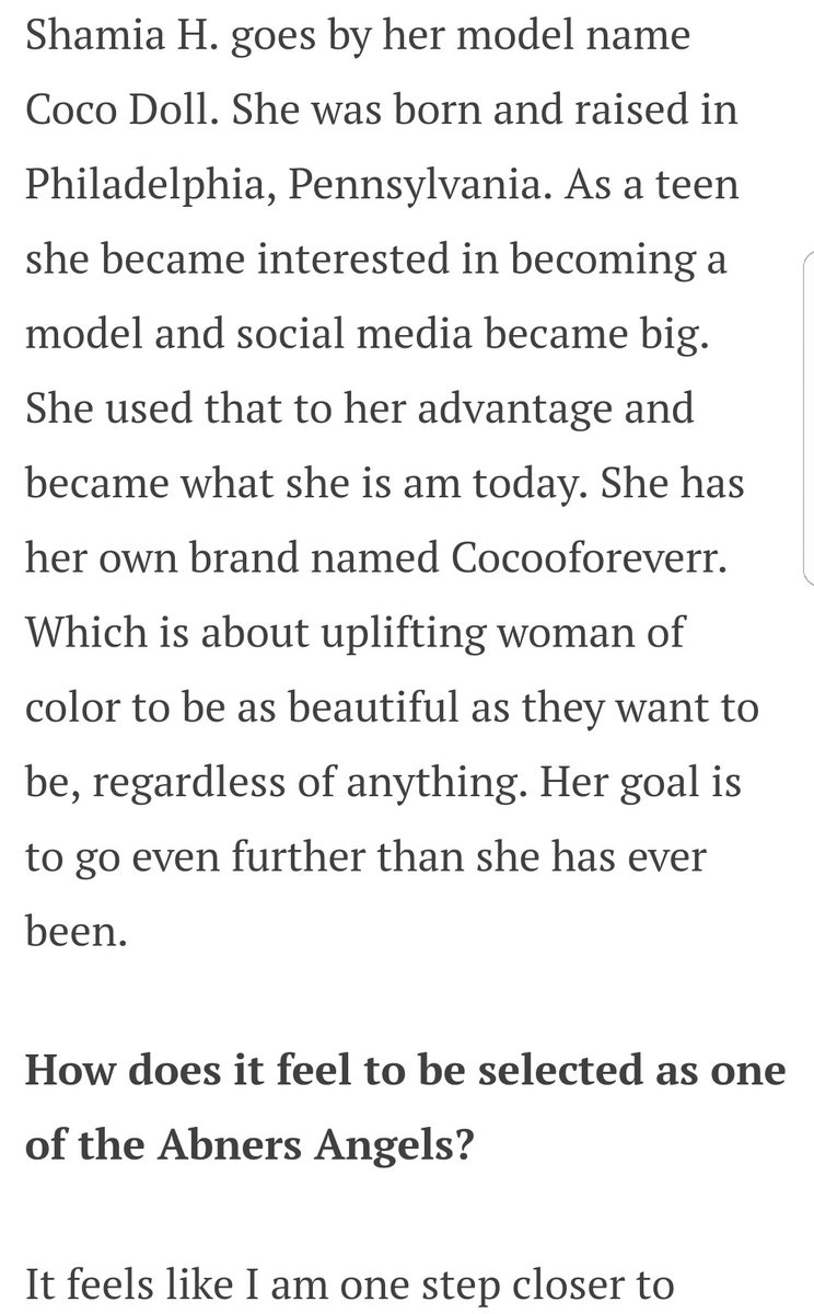 Aj3Report's tweet photo. Abners Angels Interview With Model @cocoo4everr_ . Check out interview on my website or Facebook page. #cocodollll #prettydarkskin #colgatesmile #instabaddie #everythinglovely #phillymodels #cocodoll #cocoo
https://t.co/kvEFRxt5Da https://t.co/WXlTF431W9