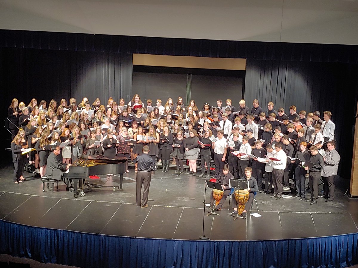 SSC students perform in the RCC Honor Choir tonight in Beatrice. Great job.