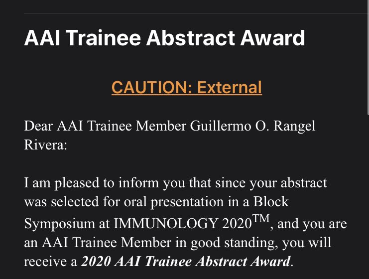 Not only do I get to present my research, but i get to not be broke while doing it! What a great way to start 2020. #grateful #AAI2020 #MinoritiesInScience #Tcells #blessed