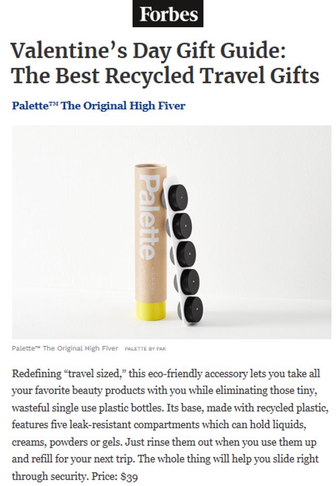 palettebypak's tweet photo. Valentine’s Day Gift Guide: The Best Recycled Travel Gifts via @forbes https://t.co/B9ZOW1OPfR #⚫️⚫️⚫️⚫️⚫️ #palettebypak https://t.co/Y2IqyvbsIu