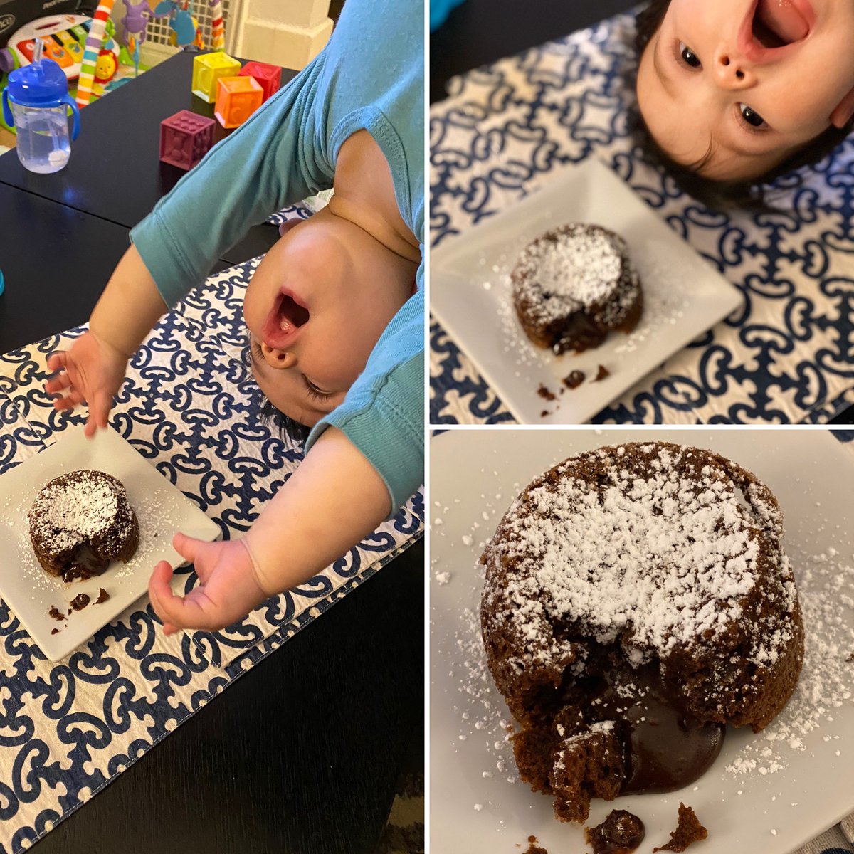 angelicaduria's tweet photo. When your kid crashes your photo shoot for #DiningWithDuria 🤦🏻♀️
But those chocolate lava cakes were divine! Get the easy recipe tomorrow on @realmilwaukee! https://t.co/2Y7nGEGsik