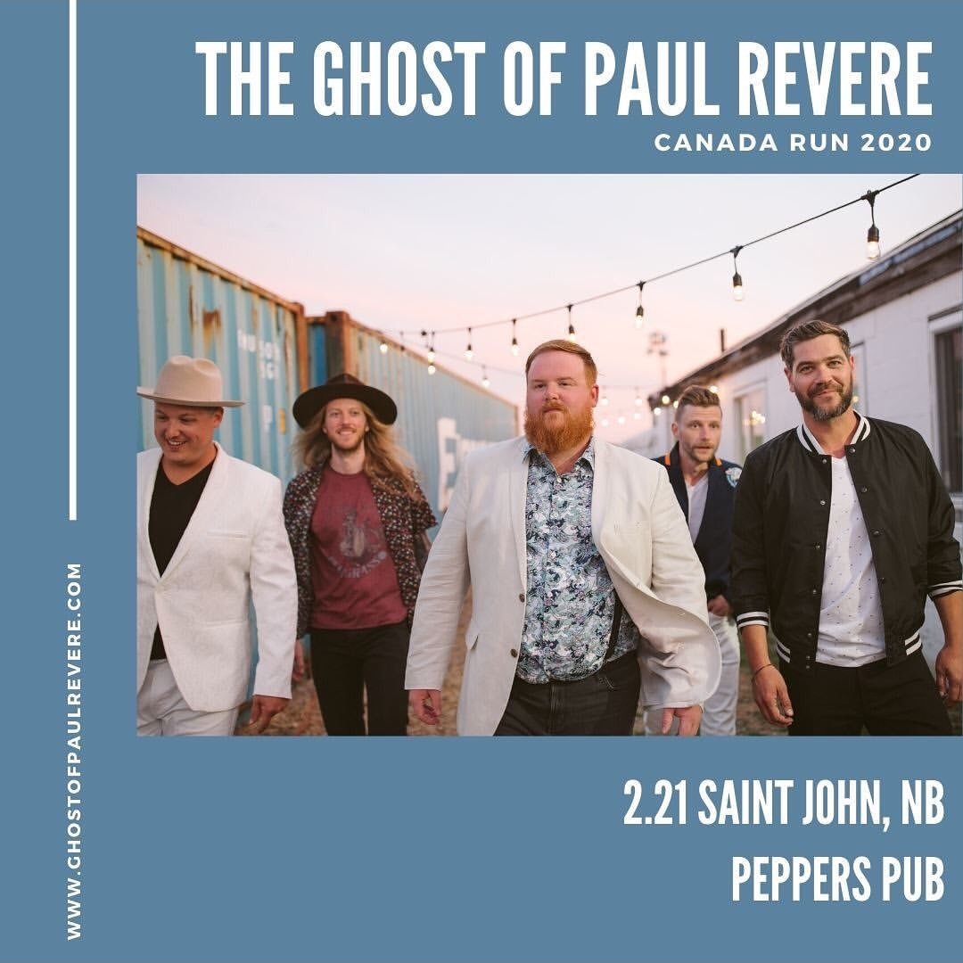 Portlands <a href="/ghostpaulrevere/">Ghost Of Paul Revere</a> make a quick skip and a jump over the border on Feb 21st! We're so excited to have these folks on the Peps stage! And hey, concert tix make great Valentines Day Gifts! 💘
Tix &gt; bit.ly/ghostofpaulrsj