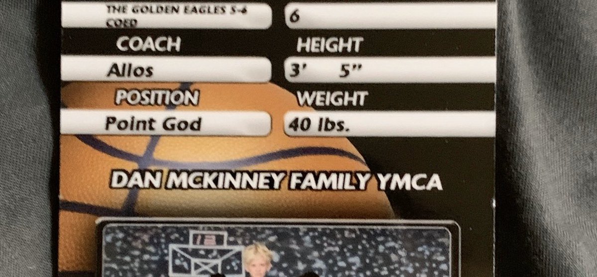 jjacksonLvR's tweet photo. @WorldWideWob My son may only be 3’ 5” and weigh 40lbs, but they had to create a new position for his first basketball card #PointGod https://t.co/ImGZrNUM1x