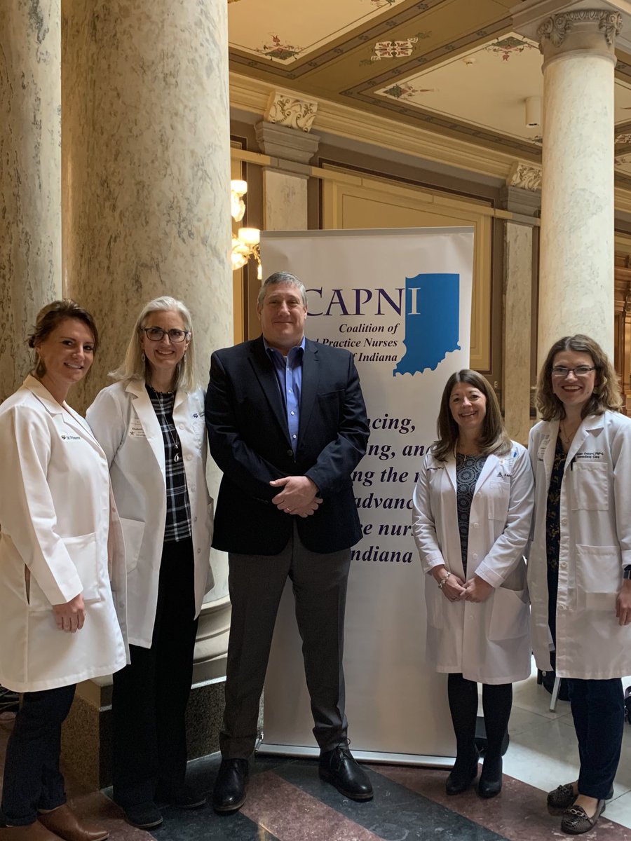 HelmsAPRN's tweet image. Great day at the state house working w #CAPNI to get death certificate signing privileges passed for APRNs and PAs in Indiana (1 of 13 states yet to allow) #APRN #NursePractitioner