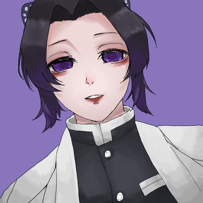 むらびとBさんがTwitterに投稿した胡蝶しのぶ(鬼滅の刃)のイラスト。