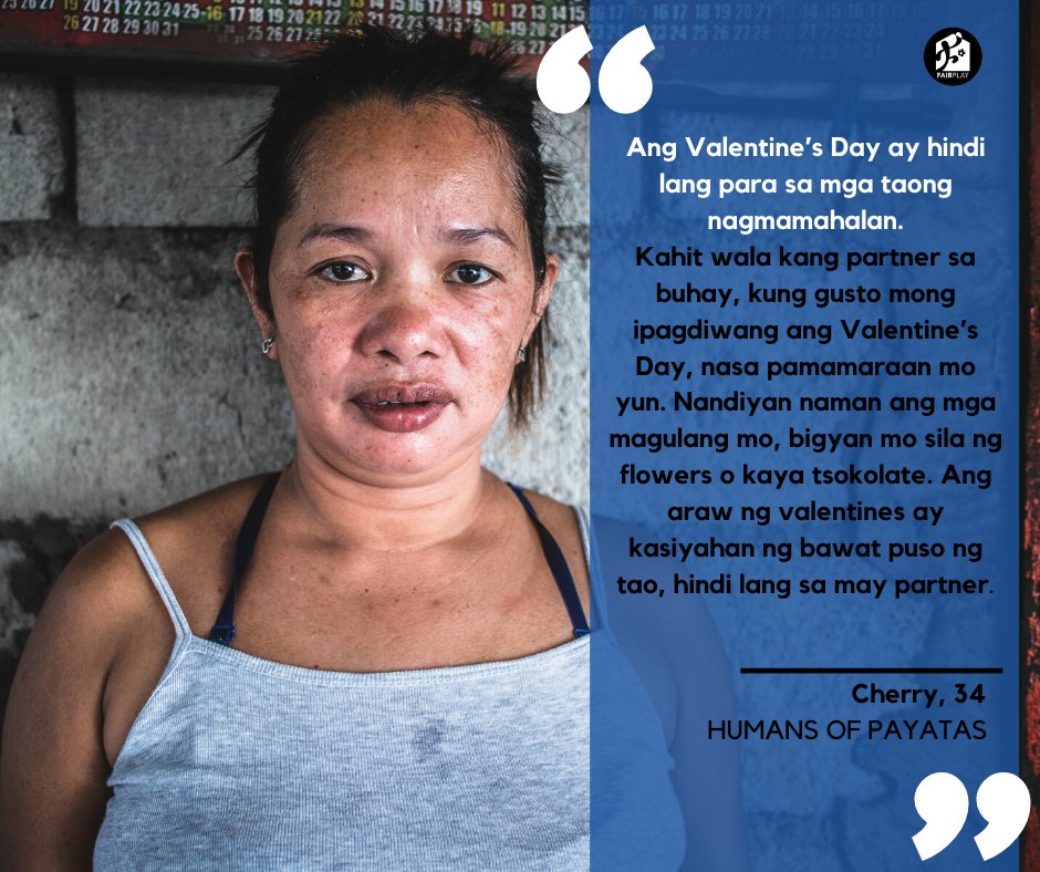 HumansOfPayatas's tweet photo. Cherry, 34

#HumansOfPayatas #Payatas #Fairplay #ShareHumanity #SocialGood #Giveback https://t.co/6MGEFF0pu1