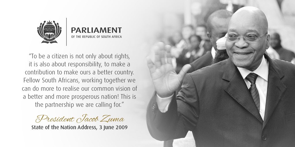 ParliamentofRSA's tweet photo. Former ⁦@PresidentJZUMA⁩ will attend #SONA2020! ⁦@GCISMedia⁩ https://t.co/5fHw3asYu5