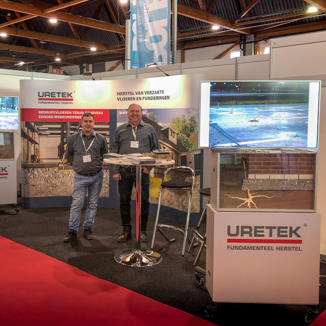 Afgelopen week stond #URETEK Benelux op de Vakbeurs Openbare Ruimte. Sablebonne nam hun zorgen uit handen door te communiceren over de beurs en het bedankje te verzorgen naar bezoekers. Ook zorgden we voor de voorbereiding óp de beurs zodat de URETEK hosts direct konden beginnen.