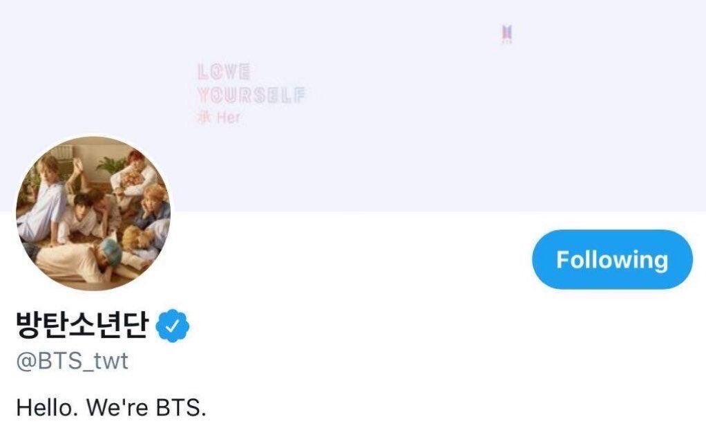 Love Yourself era begins! 1. Layout change before Love Yourself: Her concept photos2. Profile pic update (version L of photos)3.  @BTS_twt changed their bio slightly (again) and reached 8M followers