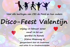 Kom je aanstaande vrijdag ook naar het disco-feest in de Rumels?
