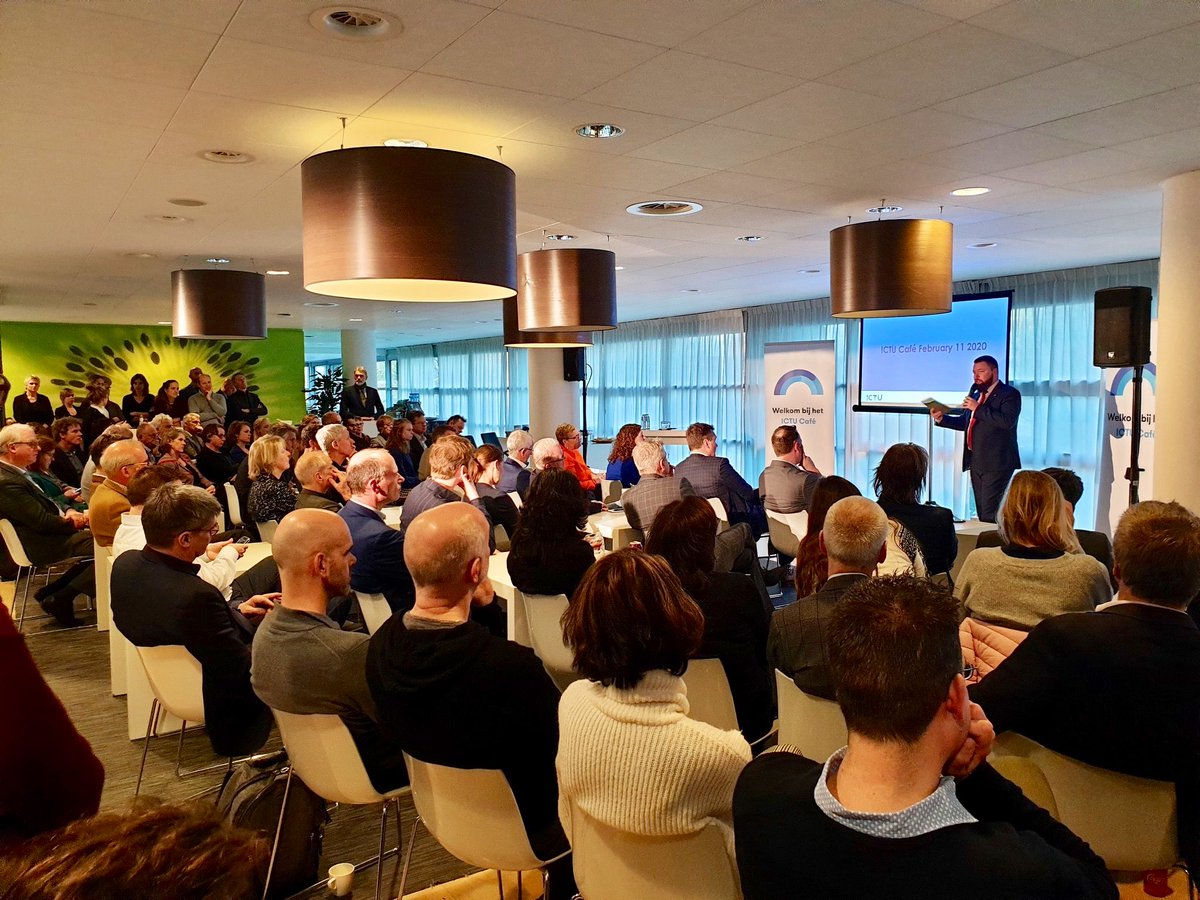 EconMinEstonia's tweet photo. “Estonia and the Netherlands are both very digitally developed countries and we have a lot to learn from each other. We should work closer together on #cybersecurity, cross-border #datasharing and #identitymatching to improve e-services to our citizens,” says @kaimarkaru at @ICTU https://t.co/zBhpf0aenR