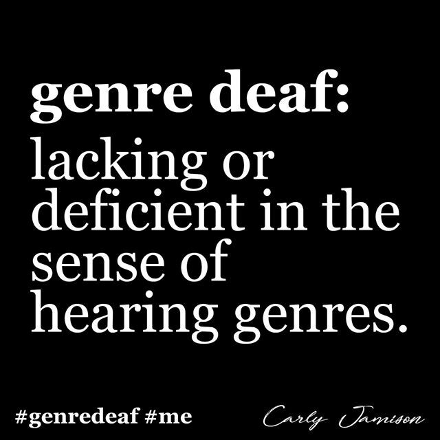 CarlyJamison's tweet photo. Some people are color blind, I am genre deaf. Especially when it comes to the myriad of music subgenres and microgenres that exist nowadays. It's the worst when someone asks me to classify my music. I have no idea. Maybe you can help me. What genre would… https://t.co/FJ2bFPnjhg https://t.co/Q6sUYGTqb7
