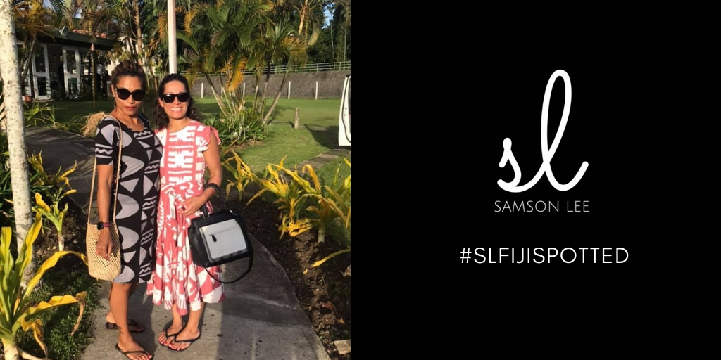 samsonleefiji's tweet photo. #SLFijiSpotted MP @LyndaTabuya in our #MoanaPrint and Tema Rasoki Windust in our new print #Waka Yassss #TeamFiji #PacificFashion #FijiFashion https://t.co/jEH4x0J3VC