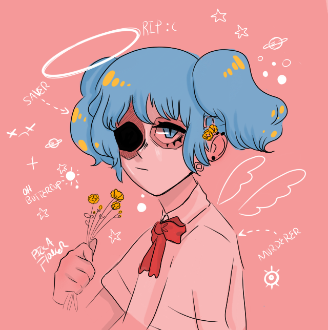 NuttyxCandy's tweet photo. Blue Buttercup 😌💖🌸

#sallyface #Salfisher #Sallyfacefanart https://t.co/Z7OeriLb9W