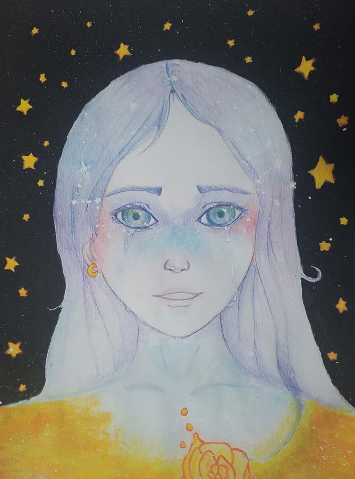 Janibitz's tweet photo. I've spent the whole day just sketching and sobbing. Qing inspired a lot of new and other professional artist with her style and personality. Rest in peace now Qing, may your journey continue among the stars in the galaxy. Thank you Qing! #qinniart #qinghan #galaxiesforqinni https://t.co/0DrQ8IQaqr