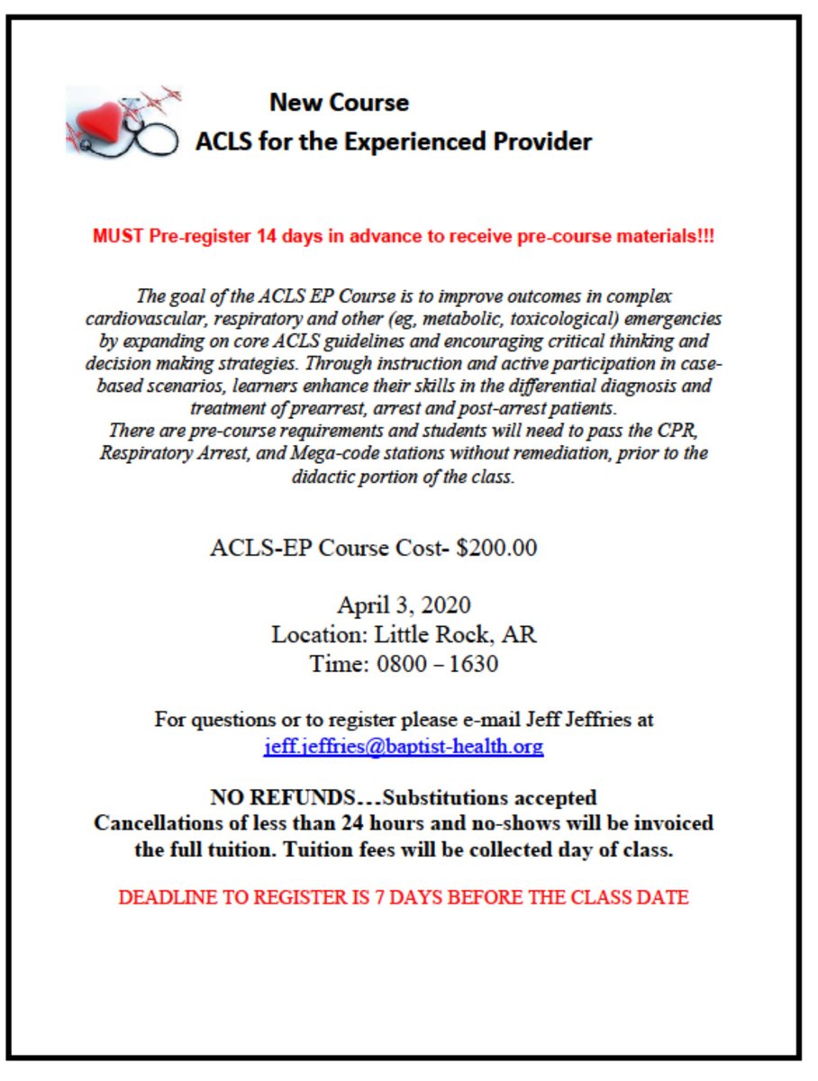 AEMTAORG's tweet photo. Upcoming ACLS-EP classes https://t.co/zeNl2jCmZn