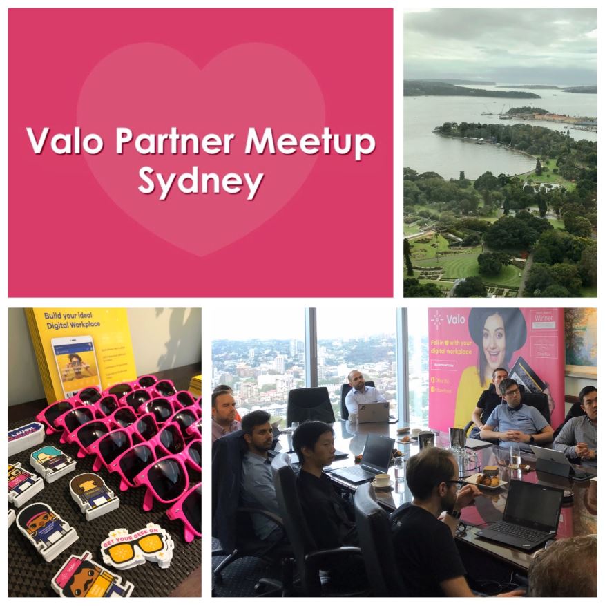 ValoSolutionsHQ's tweet photo. The #ValoPartnerMeetupSydney today has been great! We want to thank you all that were making this day the best one yet in the APAC area ๐ Share your feedback with us and remember, we #ValoLove you! ๐
#ValoPartner #ValoPartnership #Sydney #Office365 #SharePoint #BestIntranet https://t.co/ImuRU8P0u6