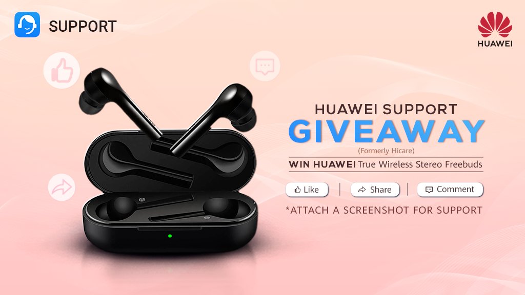HuaweiIndia's tweet image. Hi everyone, the #SupportApp (formerly #HiCareApp) is finally here! Upgrade the old version of HiCare, experience the new one. Share your experience with us &amp;amp; you could stand a chance to win the HUAWEI True Wireless Stereo Freebuds.
T&amp;amp;C Apply: bit.ly/2tPL5Br

#Contest