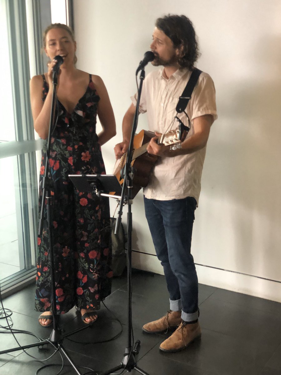 Nightsolace doing what they do best, serenading the masses for #DinDRINKS free nibbles and drinks following every seminar! Come one come all...