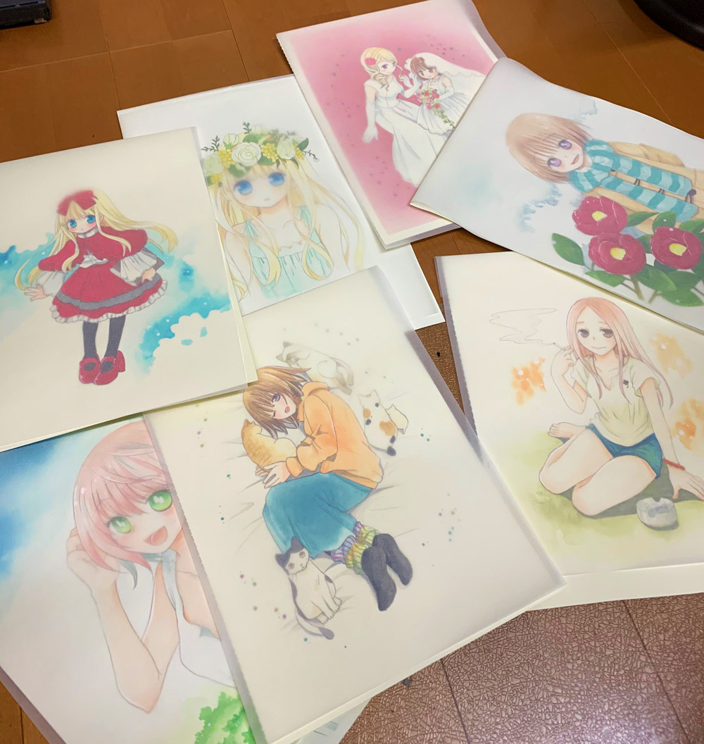 大きいイラストはあと1枚か2枚描いて そのあとちっちゃいイラスト5枚くらい描いて 後藤羽矢子のイラスト 大きいイラストはあと1枚か2枚描いて そのあとちっちゃいイラスト5枚くらい描いて 後藤羽矢子のイラスト