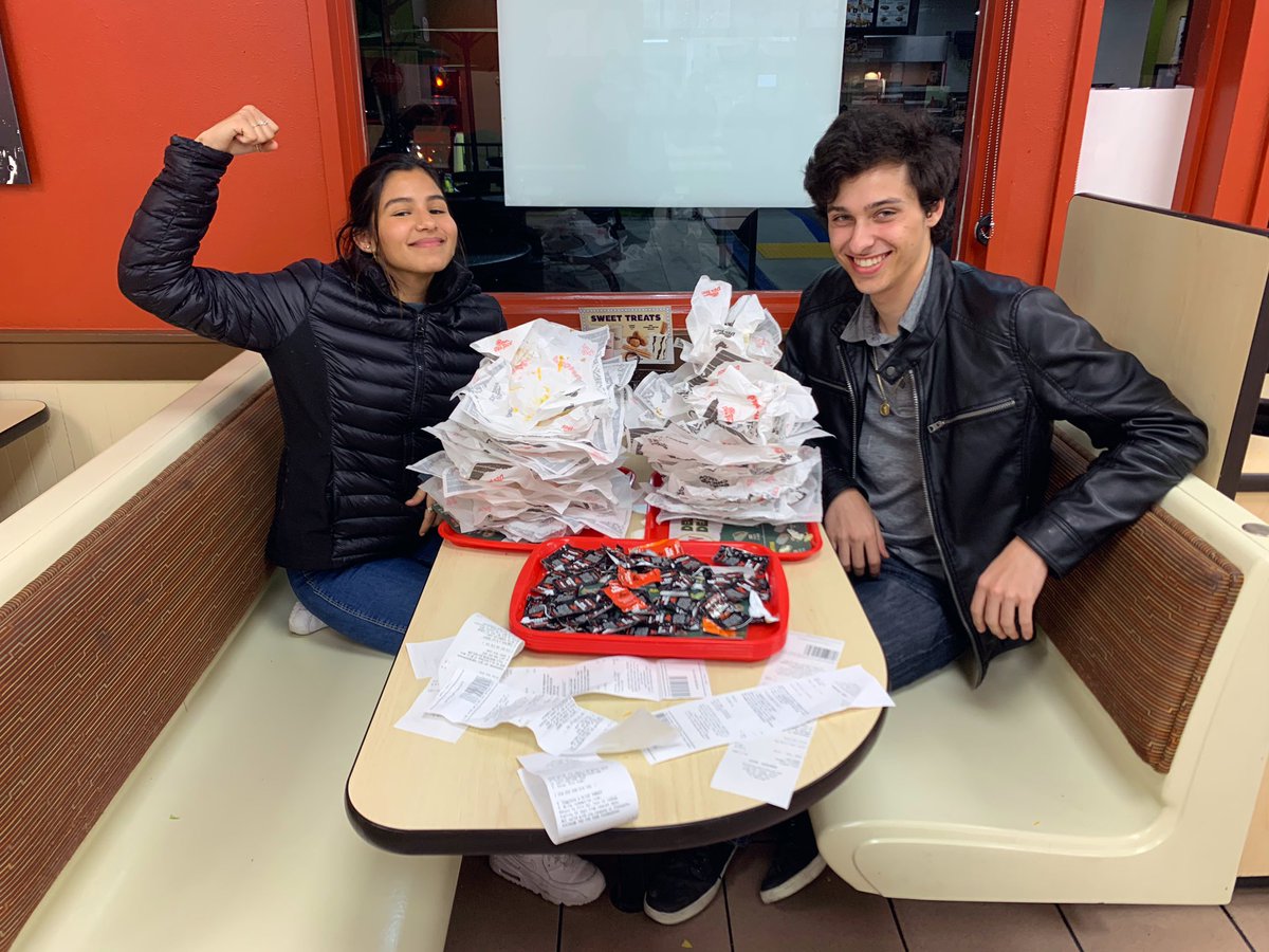 Hey @DelTaco  my friend @toaster_fire157  and I had the bright idea of figuring out who can eat more hard shell tacos. 
Of course I won with 20 tacos and 30 medium sauces against 19. 
I think we deserve sponsorship 
RT for support #39tacos 
#TacoTuesday #MexicanProblems