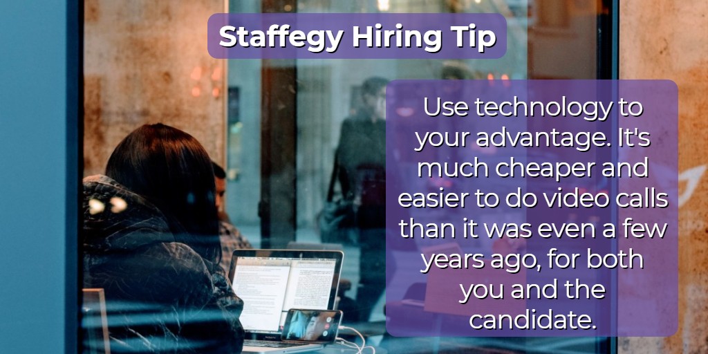 Staffegytweets's tweet image. Conducting interviews, from a logistical perspective, is easier than it’s ever been. The technology readily (and often freely) available to both you and your candidates can streamline your interview processes and open up new candidate pools! #hiringtips #interviewertips