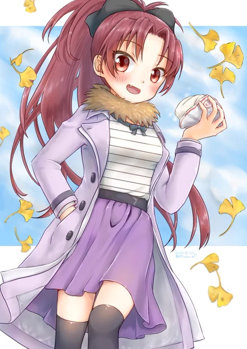 #マギレコ #マギアレコード
季節外れだけど、イチョウ×杏子冬服☺ 