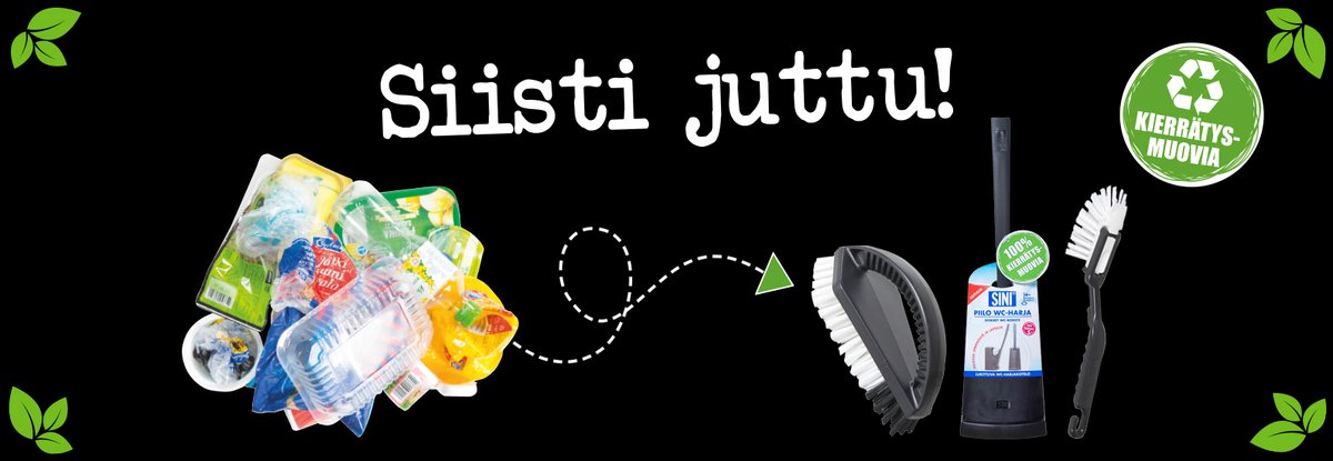Siistejä uutisia: käyttämästämme muovin raaka-aineesta 35 % on kierrätysmuovia  ja olemme Euroopassa edelläkävijä kierrätysmuovin käytössä ♻️Tutkimuksen mukaan yhä useampi suomalainen valitsee kierrätysmuovista valmistetun tuotteen, valitsetko sinä? sinituote.fi/tiedote-suomal…