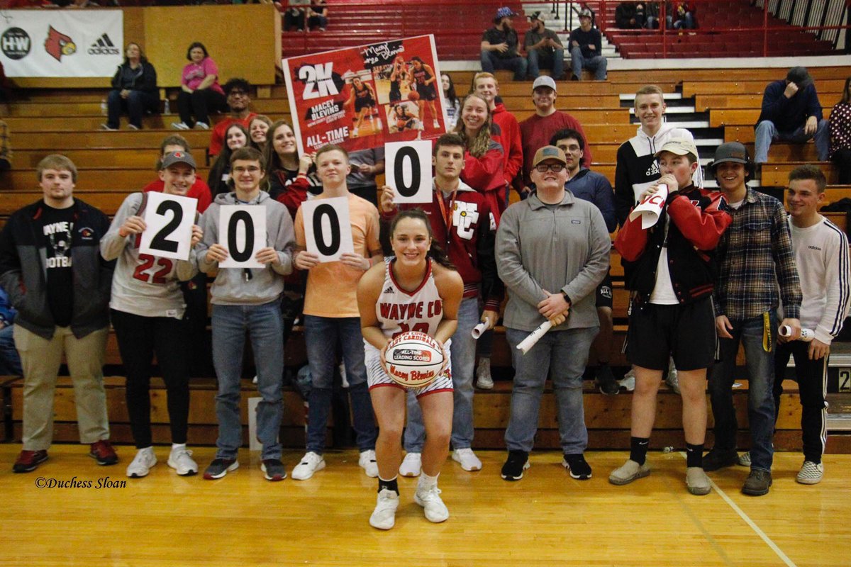 AngieBlevins20's tweet photo. Macey was recognized for becoming All Time leading scorer &amp; the first member of the 2,000 point club in the WC Lady Cardinal program. Good things happen in life when you surround yourself with great people! ❤️🖤
@CoachParmley 
@KentuckyPremier 
@Aaron_Perkins21 
@WayneCountyGBB https://t.co/k591kzr5Ck