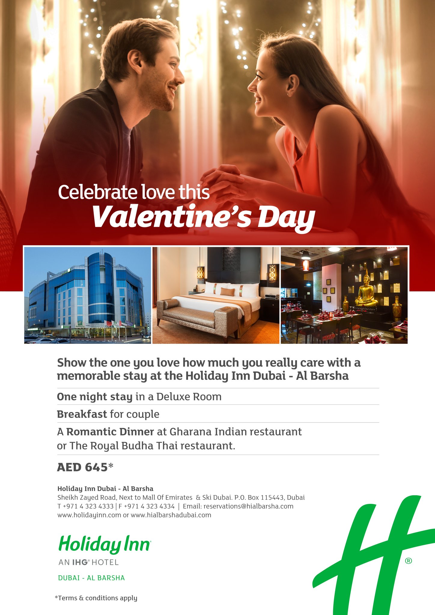 Holiday Inn Dubai Al Barsha On Twitter We Have A Special Valentine S Offer For You Have A Beautiful Stay With Your Beautiful One Book With Us And Spend This Memorable Day At