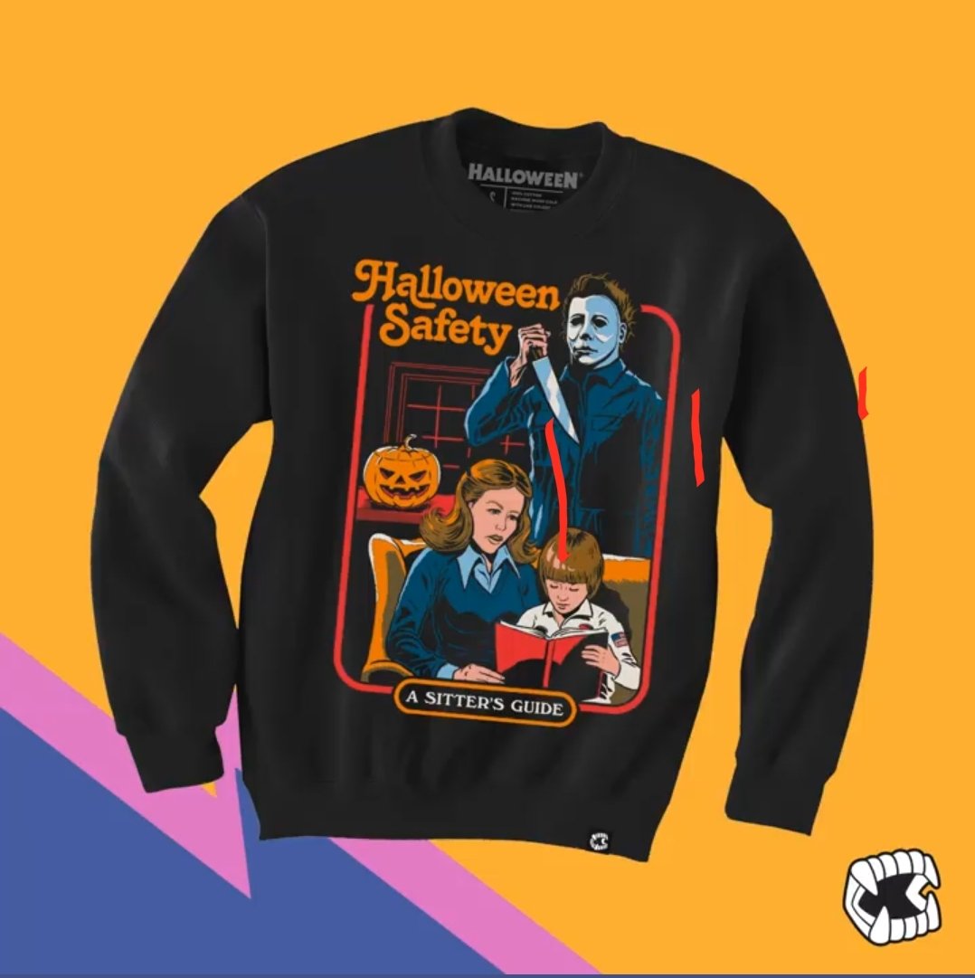 I absolutely love this sweatshirt from @creepycompany 
I'm a sucker for fun and creative designs 🎃🔪