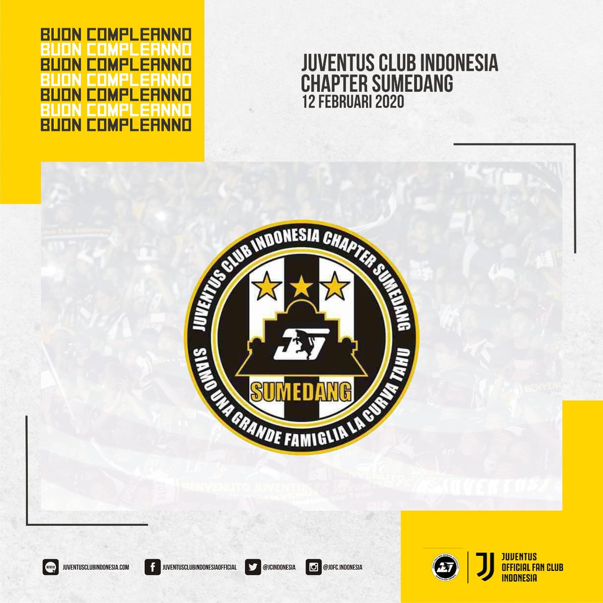 Hari ini, 12 Februari 2020 JCI Chapter Sumedang merayakan hari jadinya yang ke- 8.

"8 tahun kebersamaan, 8 tahun perjuangan. 8  Bukan hanya sebuah angka&amp; perayaan tapi lebih dari itu adalah Nilai Persaudaraan. Trisna Sanjaya ketua Umum JCI Sumedang"