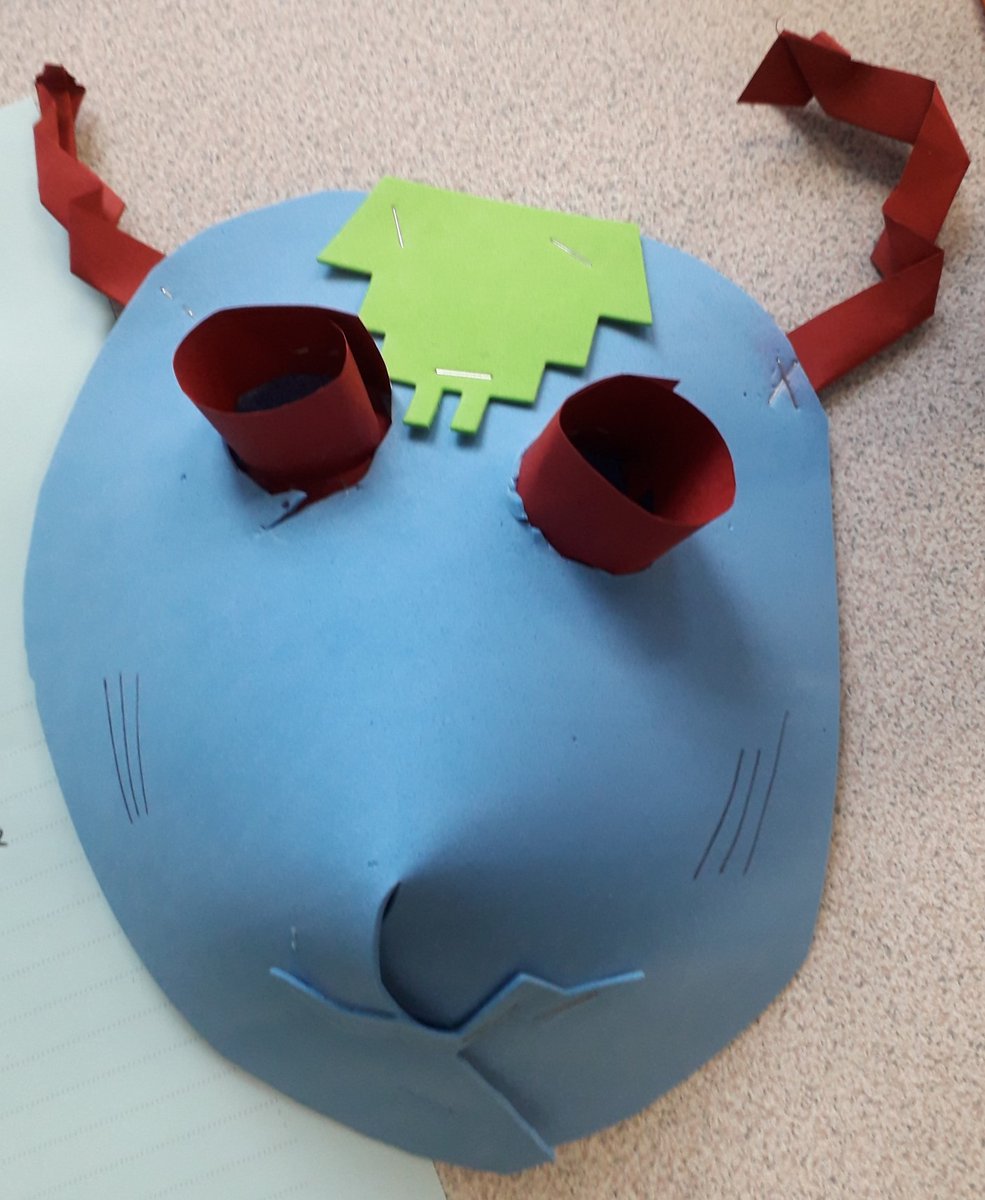 SaturdayUk's tweet image. After the masks for Fasching (carnival) had been planned last week, they were made this week, ready to be word for the carnival parade at the German Saturday school after half term. Who else is celebrating Fasching? #communitylanguages #supplementaryschools