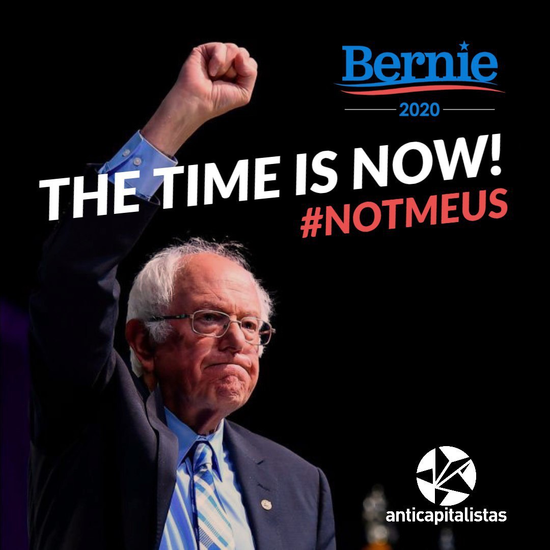 anticapi's tweet photo. Quedan muchas primarias y el aparato demócrata intentará boicotearle, pero queremos celebrar la victoria de Sanders en las primarias de New Hampshire y su subida como favorito en encuestas nacionales. La lucha contra Trump y por un proyecto para la clase trabajadora continúa ✊ https://t.co/QXuaWzlQb5