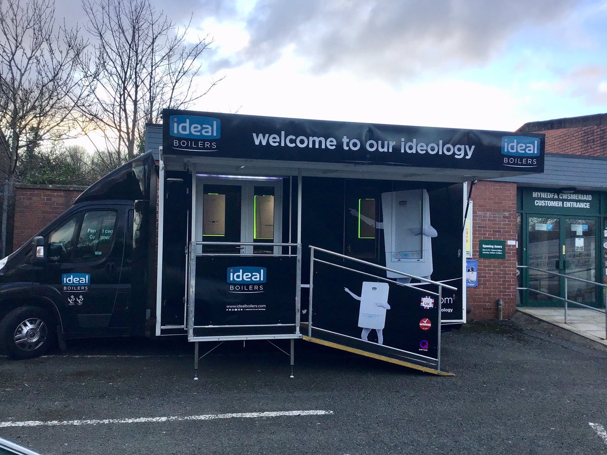 ideal_steveh's tweet photo. Come and join us this morning @Graham_Merchant Haverfordwest branch, van set up in Graham Green lighting....Deals on all @IdealBoilers i2 Combi, Logic & Vogue Max. Grab yourself some #IdealMerch and a catch up on what’s new in 2020 #IfYouKnowYouKnow #SmileItsIdeal https://t.co/UNauKBwNpX