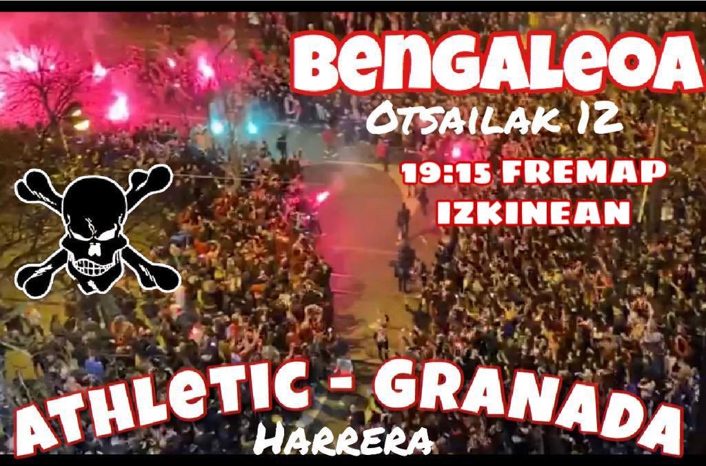 Aurrera!!!! Aurten bai!!!! Hoy 19:15 bengaleo para recibir al equipo!! <a href="/monjeondavasca/">Jose Manuel Monje</a> <a href="/perillas44/">LUIS MARI VIVANCO</a> <a href="/GARA_jvivanco/">Joseba Vivanco</a> <a href="/Velascotb/">Edu Velasco</a> <a href="/DiegoArambalza/">Diego Arambalza</a> <a href="/juanmamallo/">JuanMa Mallo</a> @juanmavelascom <a href="/asismartin/">Asís Martin</a> <a href="/manexaltuna/">manex altuna</a>