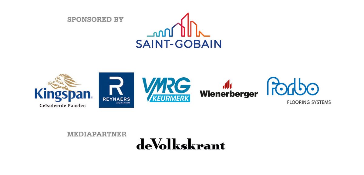 Beste #Gvhj wordt mede mogelijk gemaakt door haar hoofdsponsor <a href="/saintgobain/">Saint-Gobain</a>, co-sponsoren @Reynaersbv, <a href="/KingspanPanelen/">Kingspan Panelen, NL</a>, <a href="/VMRGbranche/">VMRG</a>, <a href="/forboflooring/">Forbo Flooring</a>, <a href="/WienerbergerNL/">Wienerberger NL</a> en mediapartner <a href="/volkskrant/">de Volkskrant</a>. gebouwvanhetjaar.nl