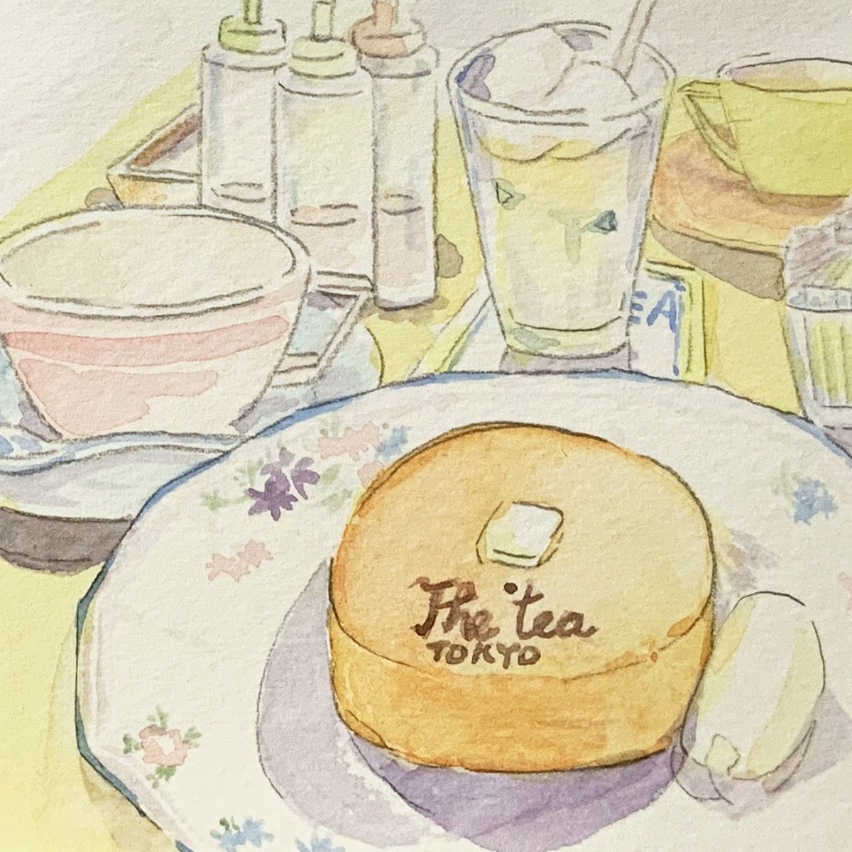 しもしもが描いたイラスト 透明水彩食べ物編 Togetter