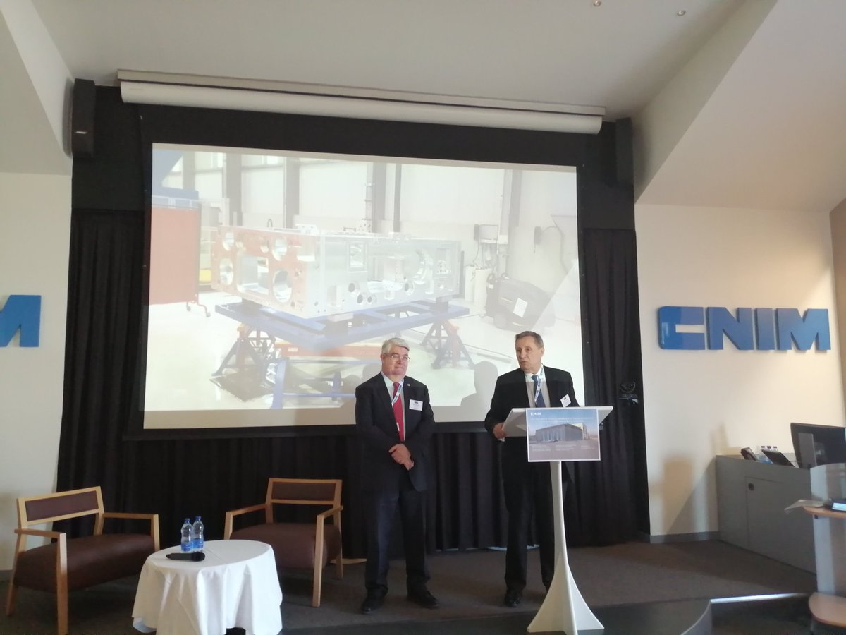 Je représente ce matin notre Président <a href="/RenaudMuselier/">Renaud Muselier</a> avec <a href="/PhilippeVitel/">Philippe Vitel</a> chez CNIM pour la pose de la première pierre de leur nouvelle salle blanche. <a href="/MaRegionSud/">Région Sud</a>, chef de file du développement économique aux côtés de ses fleurons industriels !