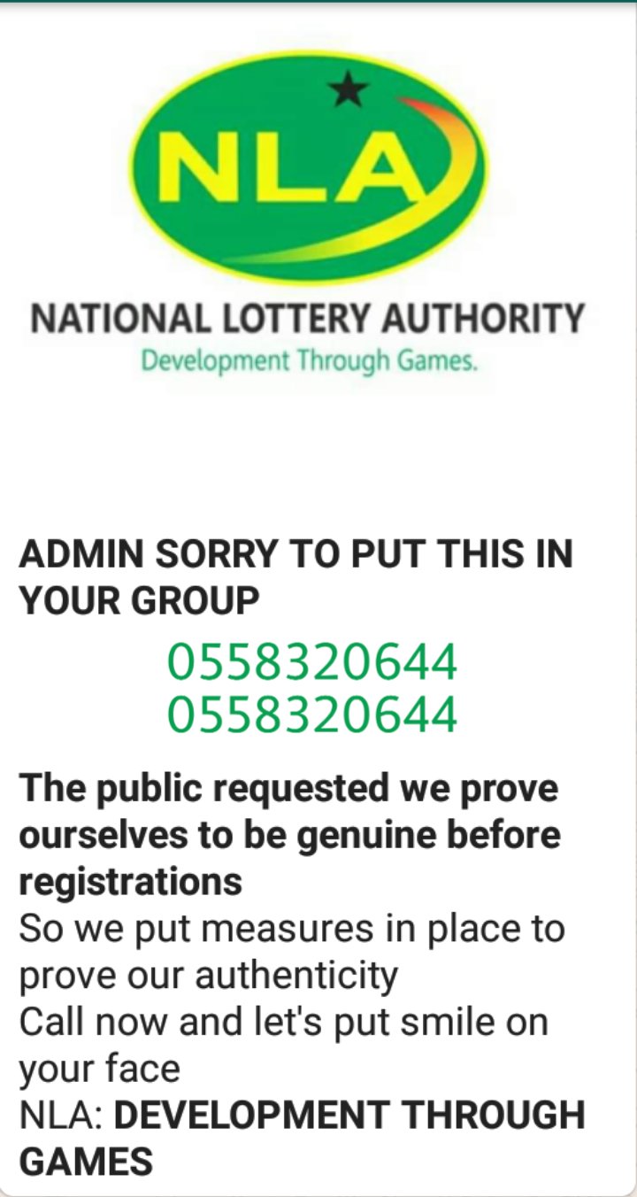 National lotto authority sale